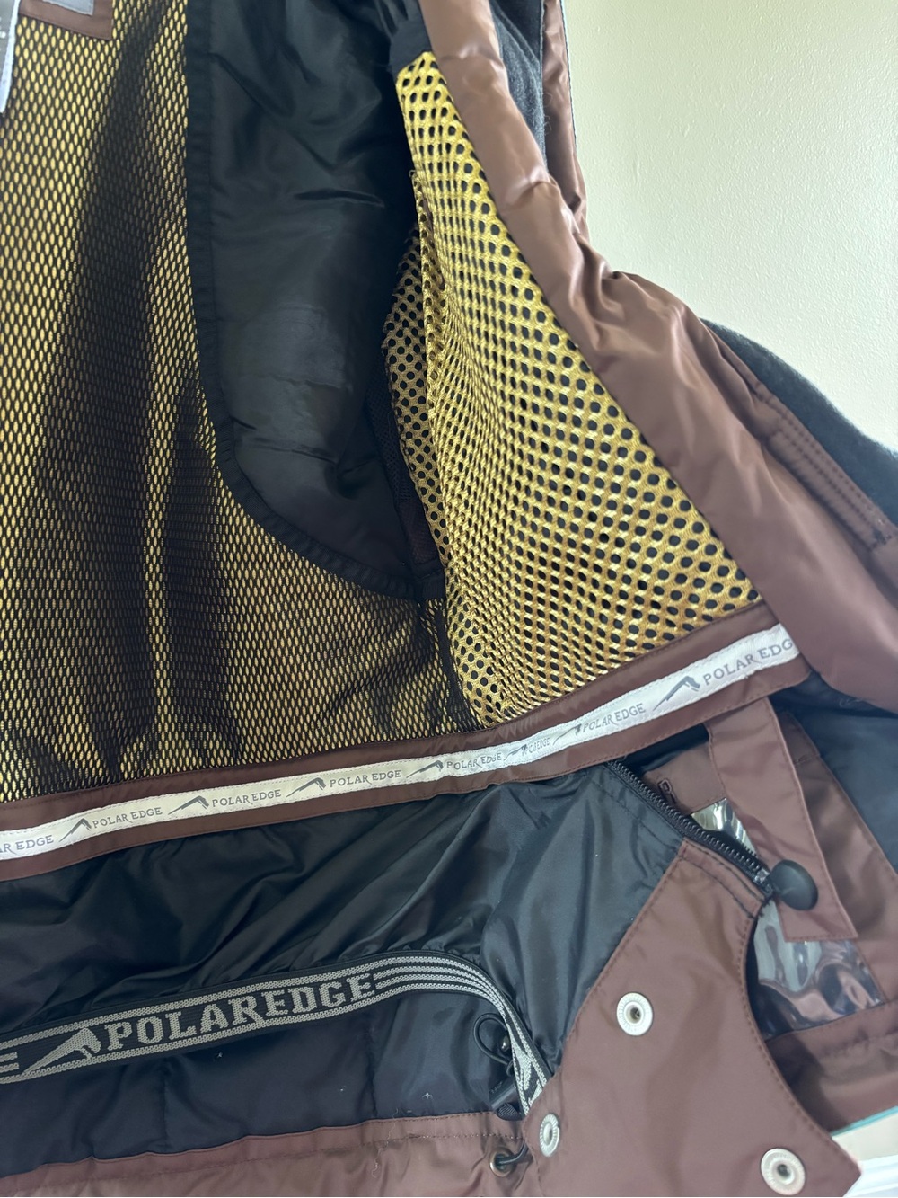 Brown & Teal Ski Jacket - Women's Snow Coat - Picture 5 of 9